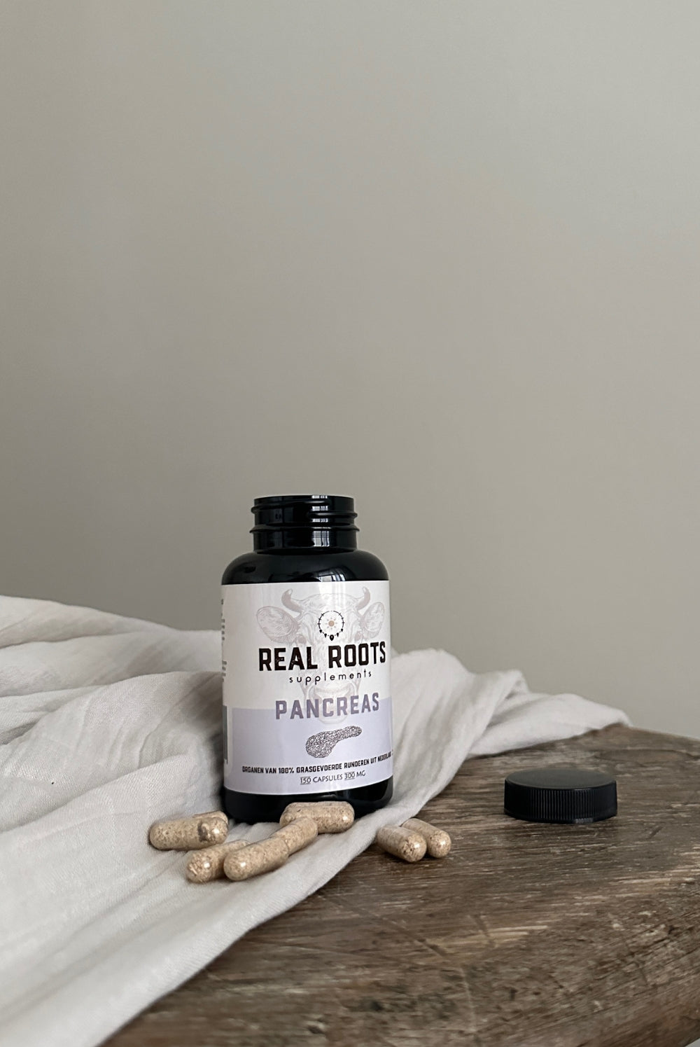 100% grasgevoerde Nederlandse runder orgaanmix capsules | Real Roots