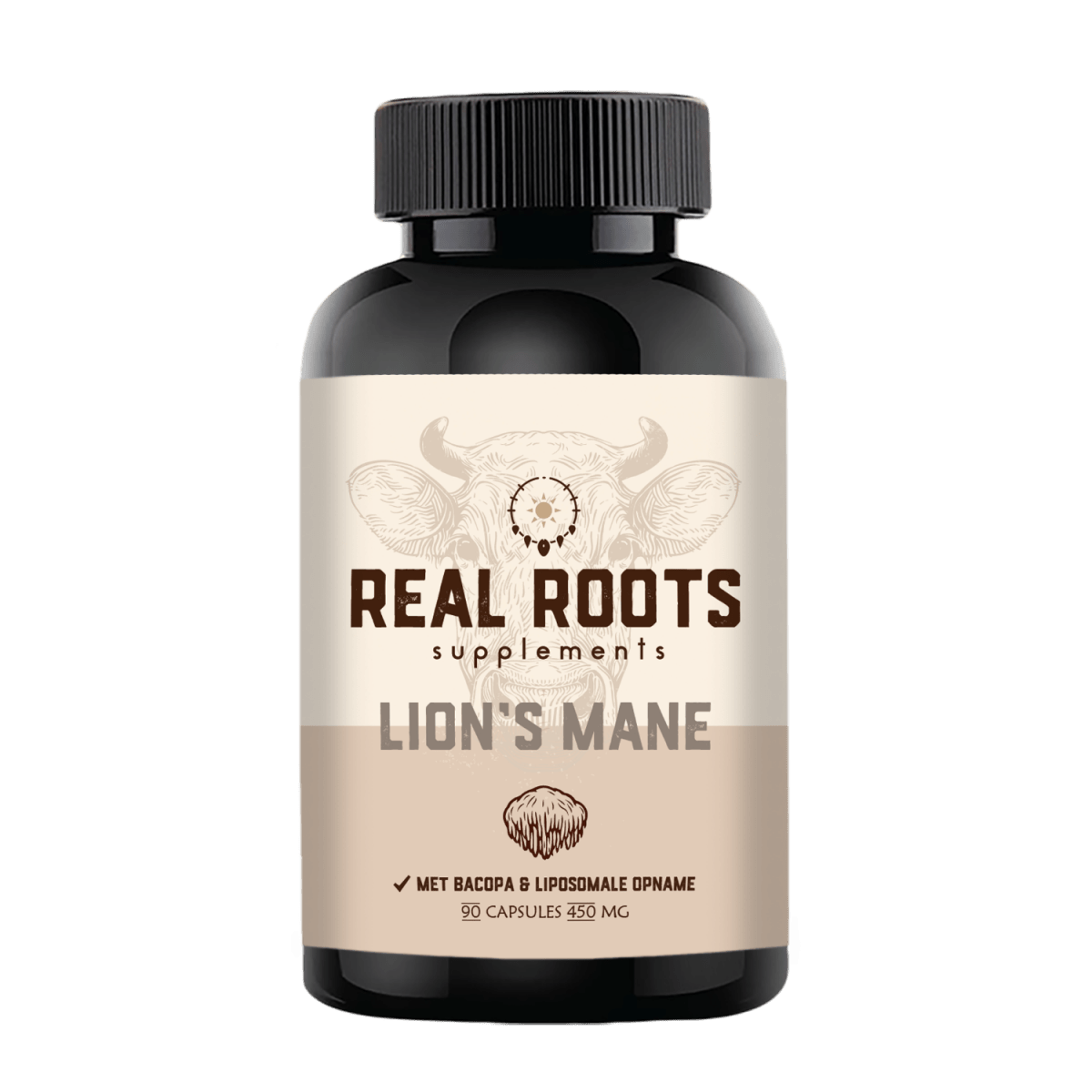Focus Roots Supplement Lion's Mane with Bacopa Capsules | Focus, Memory & Concentration – Real ...